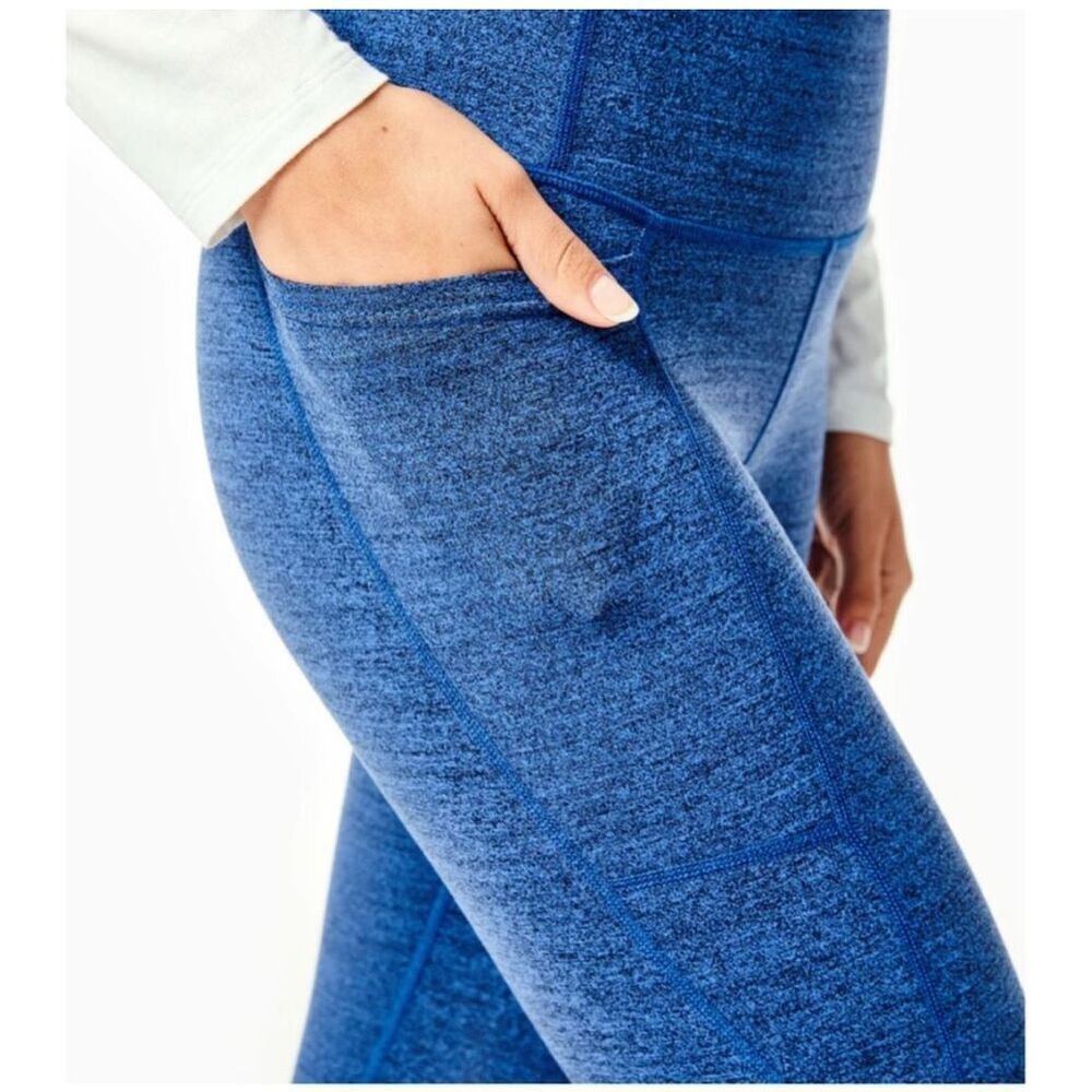 Addison Bay Womens Heather High Waisted Ludlow Pull-on Leggings Blue Small NWT - Picture 3 of 13
